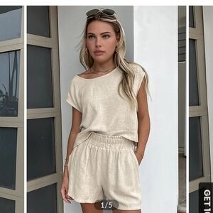 Commense Cream Casual Set